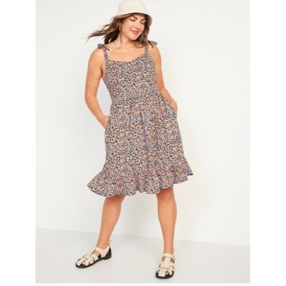 NWT Old Navy Floral Tie-Strap Cami Dress Size 4X